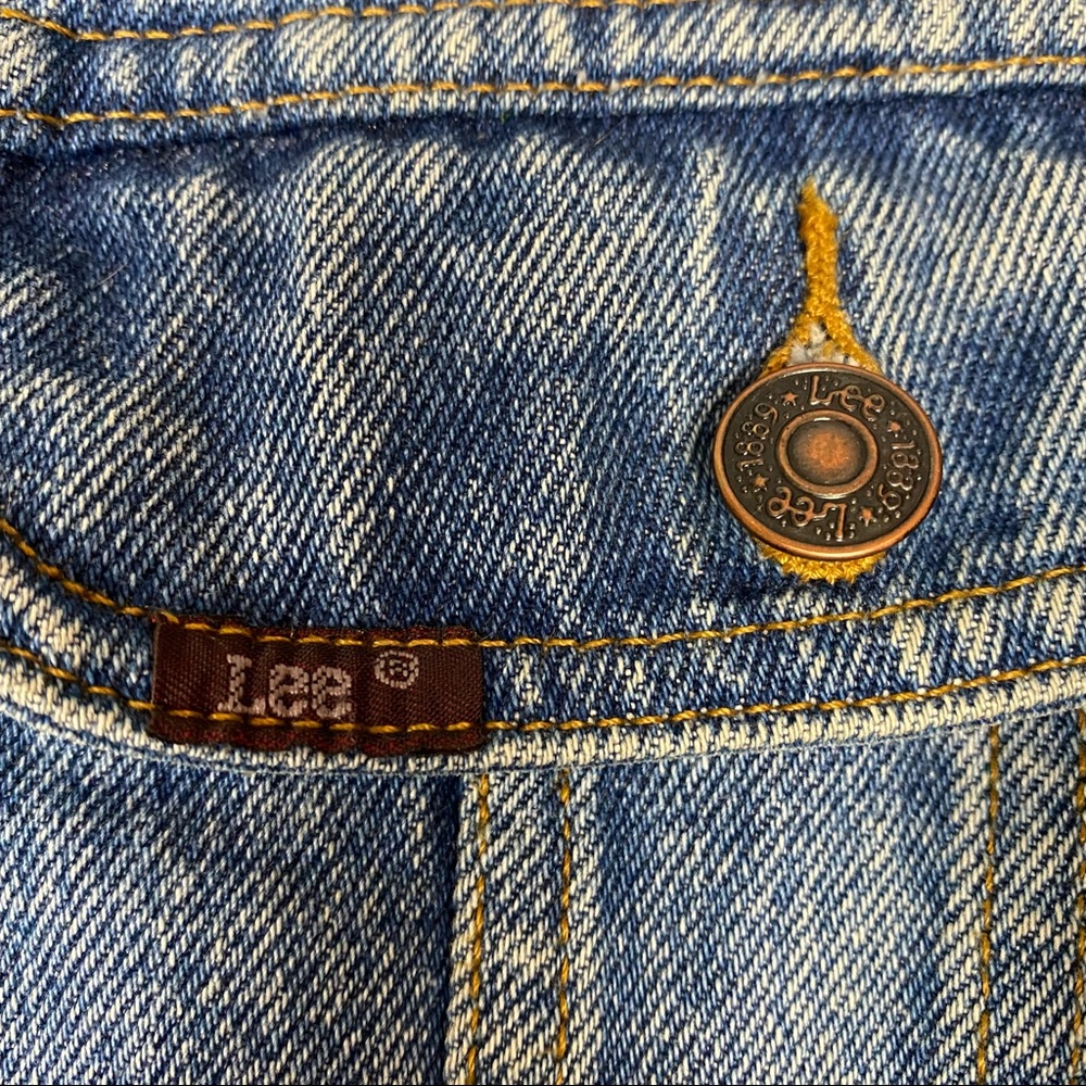Lee Jean Jacket Vintage Authentic Apparel XL Mens BLESSING OF THE BIKES XL - Picture 4 of 7